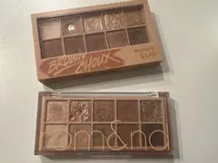 rom&nd & CLIO アイシャドウパレット 2個セット　イエベさん向き