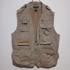 90s バナナリパブリック サファリベスト フラップポケ L C127