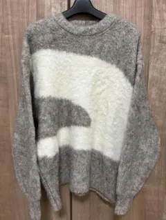 FREAK'S STORE マーブルブークレシャギープルオーバー　ニット