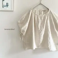Samansa Mos2フレンチスリーブブラウス 8301