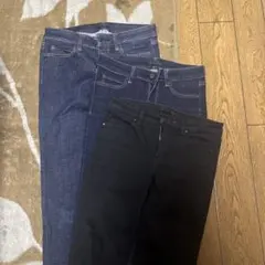 スリムフィットデニムパンツセット