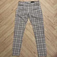 アンタイトル　チェックパンツ　秋冬　オフィス　サイズ2