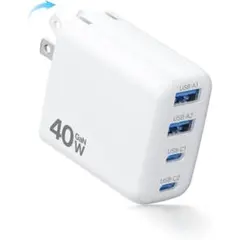 急速充電器 タイプc 4台同時充電折畳み式iPhone 充電器 PD 急速充電