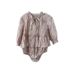 monbebe モンベベ　ストライプ　ロンパース　韓国子ども服　L