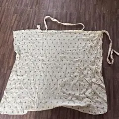 授乳ケープ クリーム色 ハート模様