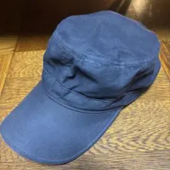 CA4LAネイビー コットン ワークキャップ 紺色　帽子　カシラ