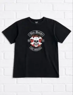Von Dutch スカル ファイヤー Tシャツ ブラックのサムネイル
