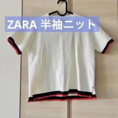 ZARA 半袖ニットトップス ホワイト♪