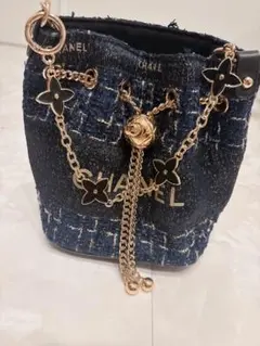 CHANELノベルティ ツィード ショルダー巾着