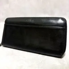 CELINE レザー ブラック ラウンドジップ メンズ 長財布 9662 CELINE レザー ブラック ラウンドジップ メンズ 長財布 9662 - メルカリ