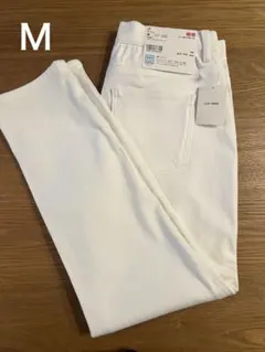 ユニクロ　ホワイト クロップドレギンスパンツ Mサイズ