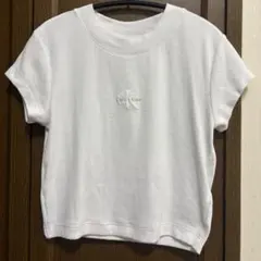 Calvin Klein モノグラムベビーTシャツ　ホワイト　XSのサムネイル