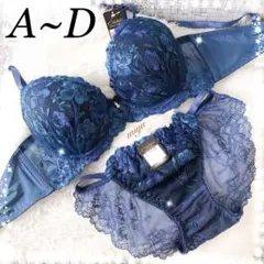 4/3再販❣️ディープフラワー♥️全2色✨ブラショーツセット✨ワコール系トリンプ系