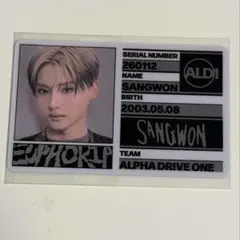 ALD1 EUPHORIAサンウォン トレカ 封入 IDカード