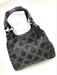 COACH コーチオプアート ショルダーバッグシグネチャーロゴチャーム
