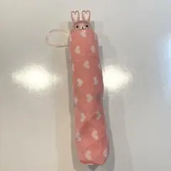 うさぎ ハート 折り畳み傘 傘 ピンク