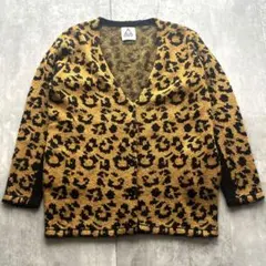 grunge leopard cardigan grunge ギャル　y2kのサムネイル