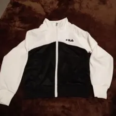 FILA ジップアップジャケット ホワイト/ブラック