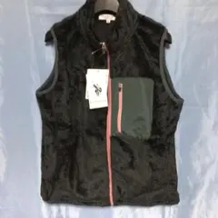 【未使用品】U.S. POLO ASSN. フリースベスト ブラック