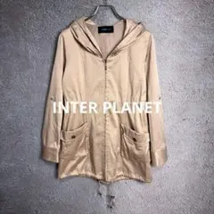 INTER PLANET フーデットジャケット ドローコード付き サイズ38のサムネイル