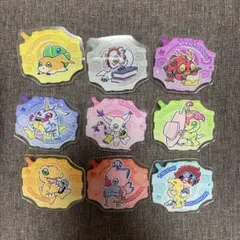 デジモンアドベンチャー アクリルバッジ 9全種 フルコンプ キャンドゥ