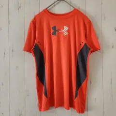 アンダーアーマー Tシャツ 半袖 スポーツ S〜M オレンジ ランニング