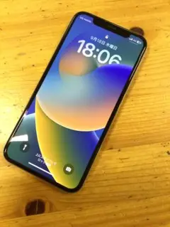 (美品) Apple アップル iPhone X 64GB シルバー