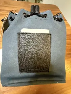 NIKO AND... ドローストリングショルダーバッグ グレー