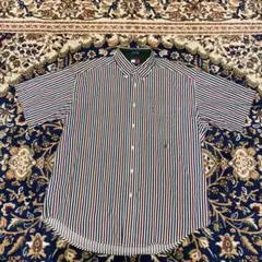 Tommy Hilfiger ストライプ半袖シャツ Lサイズ