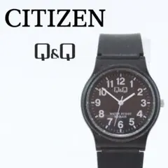 CITIZEN Q&Q メンズ レディース腕時計 黒 10BAR 軽量 スポーツ