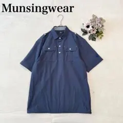【Munsingwear】短袖POLO衫（M）日本製 簡約 休閒 口袋