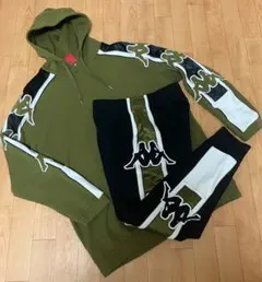 【激レア】　Kappa セットアップ オリーブ&ブラック　M