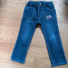 DOUBLE.B デニム　ストレッチ ロングパンツ 100