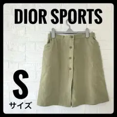 DIORSPORTS ヴィンテージ オリーブグリーン ボタンフロントスカートSのサムネイル