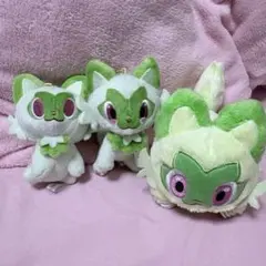 ニャオハ　ポケモンセンター　ぬいぐるみ　キーホルダー　3点セット