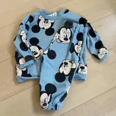 H&M ミッキーマウス フリースセットアップ 80cm