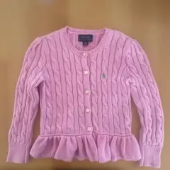Polo Ralph Lauren ピンク カーディガン 4/4T