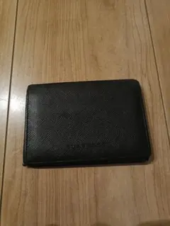Ke-u-Sama BURBERRY 블랙 가죽 노바 체크 명함 지갑