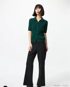 UNIQLO スマートフレアパンツ　黒 M