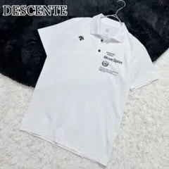 DESCENTE MoveSport 半袖ポロ 白　ドライ　ゴルフ　春　夏　M
