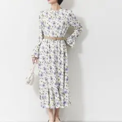 la coccinella ラコチネッラ　花柄　ロングワンピース　イタリア製のサムネイル