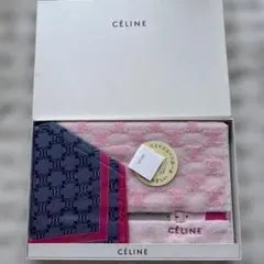 CÉLINE ロゴ入りハンカチ とタオルギフト