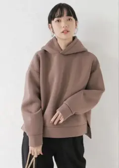 【美品】earth music&ecologyきれいめフード付きパーカー