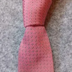 エルメス ネクタイ 総柄 イタリア製 シルク ピンク ドットパターン ネクタイ