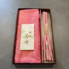 【高級】帯揚げ＆帯締めセット　ピンク　桐箱付き 帯締め・帯揚げ | きもの館 創美苑 【高級】帯揚げ＆帯締めセット