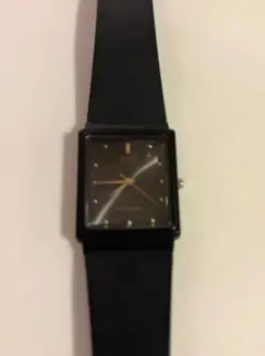 CASIO スクエア アナログ腕時計 ブラック