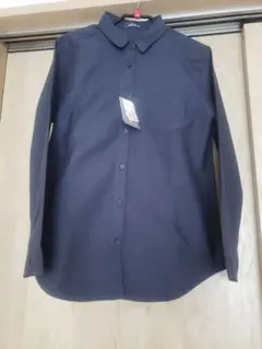 シャツ長袖　ネイビー　Lサイズ