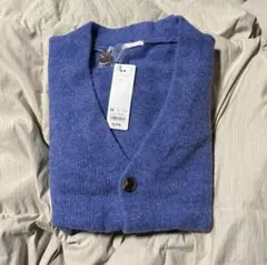 GU ジーユー ブラッシュドヤーンカーディガン （長袖） ライトブルー 未使用