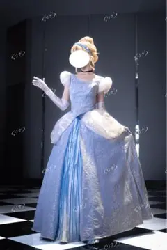 ディズニーシンデレラ プリンセスドレス 高級ハンドメイドコスプレ衣装 5点セット