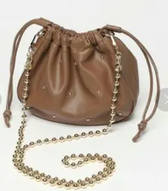 niko and… オリジナルスタッズチェーンショルダーバッグ